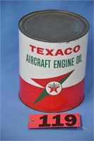 Vintage 1-gal unopened Texaco Aircraft Engine Oil