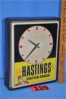 1984 Working Hastings electric clock, plastic
