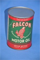 Vintage Falcon Oil 1-qt "Display" tin