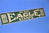 Vintage Eagle embossed tin sign, 28" x 5"