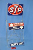 Vintage NOS STP metal store display rack