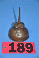Early Ford oil can w/ embossed "M"
