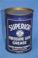 Vintage Galena / Superior grease 5 lb metal cont.