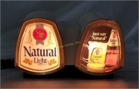 Vintage Natural Light Cash Register Light Bar Beer