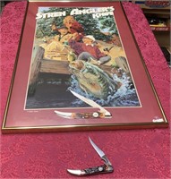 REMINGTON KNIFE WITH POSTER