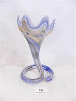 Vase; Hand Blown Glass