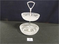 2-Tiered Glass Serving Piece