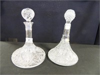 Decanters w/Stoppers; Crystal