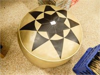 Round Ottoman; w/Star Design