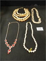 Necklaces-Beaded, Rhinestone