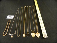 Necklaces-(6); Bracelet-(1)