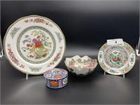 4pc Lot of Asian Decorated Porcelain Lot