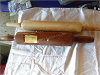 2 Wood rolling pins - 1 by Mountain Woodcarvings