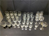 36pc Stemmed Glassware Lot