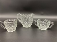 3pc Set Fostoria - American Pattern