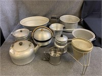 Lot of 11 Vintage Metal Kitchenware Items