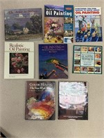 8pc Lot of Oil Painting Art Books