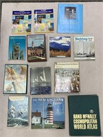13pc Lot of American / World / Sailing Books