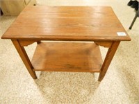 Wooden Table; 15" x 25" x 19½" h.