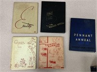 5pc Lot of Vintage Yearbooks