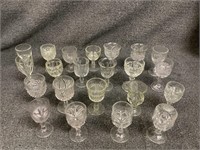 Lot of Vintage Miniature Wine / Cordial Glasses