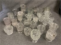 Lot of Decorative Vintage Glass Vases / Cups (A)