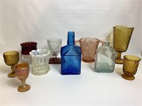 Lot of Decorative Vintage Glass Vases / Cups (D)