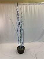 72in Decorative Beachy Planter / Painted Sticks