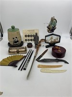 Assortment of Decorative Asian Items