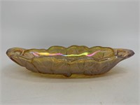 Carnival Glass Oval Dish