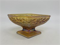 Carnival Glass Pedestal Dish / Bowl