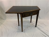 Oak Tone Leather Top Corner Desk