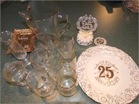 25th Anniversary glassware