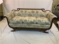 Vintage Duncan Fife Phyfe Floral Sofa