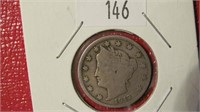 1912 V Nickle with Cents