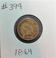 1864 Indian Head Penny -  G-4 Condition