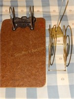Vintage Shannon Arch clip board, etc.