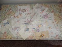Vintage Embroidery Runners & Doilies etc. some
