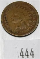 1907 Indian Head Penny -  Fine