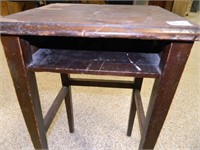 Wooden Table; 13½" x 15¾"