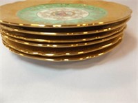 Victoria 8½" Plates (6), 24K Gold