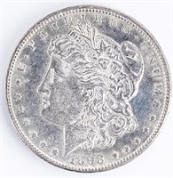 Coin 1898-P Morgan Silver Dollar In Choice PL