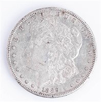 Coin 1889-S Morgan Silver Dollar - XF - AU