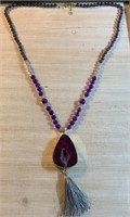 LARGE GEODE THEMED NECKLACE