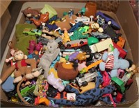 box of hundreds minia vehicles & toys