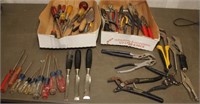 (2) flat lots of tools including set of Stanley