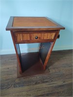 Bamboo inlay end table