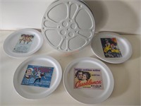 5 PC classic movie plate collection