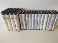 16 assorted audiobook cassette tapes.
