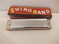 Vintage 1974 swing band harmonica